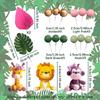 JeVenis Safari Baby Shower Cake Decorations Girl Two Wild Cake Wild One Cake Topper Safari Cake Decorations Wild One Cake Topper 1st Birthday Girl Zoo Animal Cake Toppers view 3