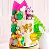 JeVenis Safari Baby Shower Cake Decorations Girl Two Wild Cake Wild One Cake Topper Safari Cake Decorations Wild One Cake Topper 1st Birthday Girl Zoo Animal Cake Toppers view 4