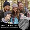 4PCS Mosquito Head Net, Extra Fine Holes Face Mesh Mosquito Net Hat, Midge Head Net for Gardening Hiking (Black) view 2
