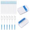 400pcs Silicone Interdental Brushes, Dual-Use Portable Silicone Tooth Floss,Dental Picks Brush Toothpick Dental Brushes Floss Picks Tooth Pick Brushes Teeth Brush Picks for Braces Oral Cleaning view 1