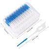 400pcs Silicone Interdental Brushes, Dual-Use Portable Silicone Tooth Floss,Dental Picks Brush Toothpick Dental Brushes Floss Picks Tooth Pick Brushes Teeth Brush Picks for Braces Oral Cleaning view 3