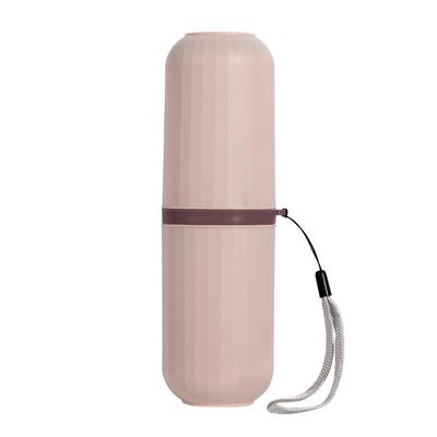 dijiusidy Toothbrush Case Travel Plastic Dust-Proof Toothpaste Storage Holder Tooth Brush Protector Cup Cleaning Organizer, Pink