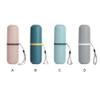 dijiusidy Toothbrush Case Travel Plastic Dust-Proof Toothpaste Storage Holder Tooth Brush Protector Cup Cleaning Organizer, Pink view 3