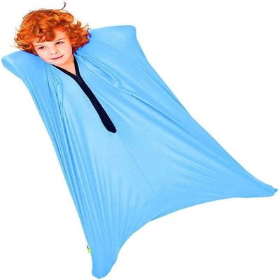 Sensory Sox Stretchy Body Socks Full-body Wrap To Relieve Stress, Deep Pressure Sensory Sack For Self-calming And Relaxing Perfect For Children With Sensory Processing Disorder ( Color : Himmelblau ,
