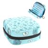 Sanitary Napkin Storage Bag, Robot Blue Background Tampon Zipper Bags Pouch, Period Bag for Teen Girls Feminine Menstruation Purse view 1