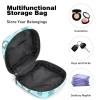 Sanitary Napkin Storage Bag, Robot Blue Background Tampon Zipper Bags Pouch, Period Bag for Teen Girls Feminine Menstruation Purse view 4