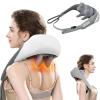 Neck Massager, 5D Shiatsu Back Shoulder and Neck Massager with Heat,Deep Tissue Kneading Massage for Muscle Relaxation and Relief Pain,Super Large Massage Head in Office Home Use view 1