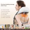 Neck Massager, 5D Shiatsu Back Shoulder and Neck Massager with Heat,Deep Tissue Kneading Massage for Muscle Relaxation and Relief Pain,Super Large Massage Head in Office Home Use view 2