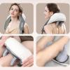 Neck Massager, 5D Shiatsu Back Shoulder and Neck Massager with Heat,Deep Tissue Kneading Massage for Muscle Relaxation and Relief Pain,Super Large Massage Head in Office Home Use view 4