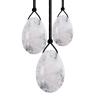 1pc Rock Crystal Drilled Yoni Egg Natural Jade Eggs Massage Ball Women Kegel Exercise(M) view 2