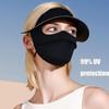 Hikaka Ice Silk Vinyl Full Face Sunscreen Mask, UV Protection Cooling Mask, Summer Women's Sun Protection Hat Ear-Hook Adjustable Straps (Pink) view 2