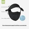 Hikaka Ice Silk Vinyl Full Face Sunscreen Mask, UV Protection Cooling Mask, Summer Women's Sun Protection Hat Ear-Hook Adjustable Straps (Pink) view 3
