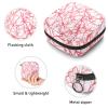 Abstract Scratch Pink Camo First Period Kit for Girls, Tampon Pantyliners Menstrual Purse, Nursing Pad Holder with Zipper, Sanitary Collect Napkin Bag Organizer view 3