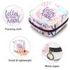 Sanitary Napkin Storage Bag, Follow Your Heart Colorful First Period Kit Bag for Girls Women, Menstrual Cup Pouch Feminine Menstruation Tampon Bags Holde view 3