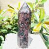 UYCUODLUY Natural Garnet Crystal Obelisk Quartz Crystal Wand Point Stones Tower Natural Quartz Crystals (Size : 600-700g) view 3