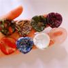 IDUTQUMW Home Decoration Worry Stone Heart Shape Pocket Natural Gemstone Crystal ReikiFinger Massage th Gift Stones view 2