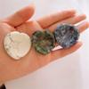 IDUTQUMW Home Decoration Worry Stone Heart Shape Pocket Natural Gemstone Crystal ReikiFinger Massage th Gift Stones view 4