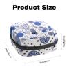 Abstract Art Plants First Period Kit for Girls, Tampon Pantyliners Menstrual Purse, Nursing Pad Holder with Zipper, Sanitary Collect Napkin Bag Organizer view 2