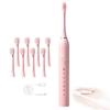 Electric Toothbrush with 8 Brush Heads for Adults IPX7 Waterproofs Deep Cleaning Electric Toothbrush 6 Modes Rechargeable Electric Power Toothbrush Smart Timer, Fast Charge, Electric Toothbrush for Tr view 1