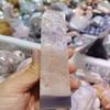 BIANMTSW Home Collections Natural Magic Natural Violet Agate Stone Column Crystal Home Office Decoration Craft Gifts (Size : 300-350g) view 1