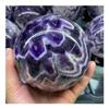 UYCUODLUY Stone Crafts Natural Amethyst Stone Quartz Crystal Ball Beautiful Purple QuartzCrystals (Size : 2000-2200g) view 2