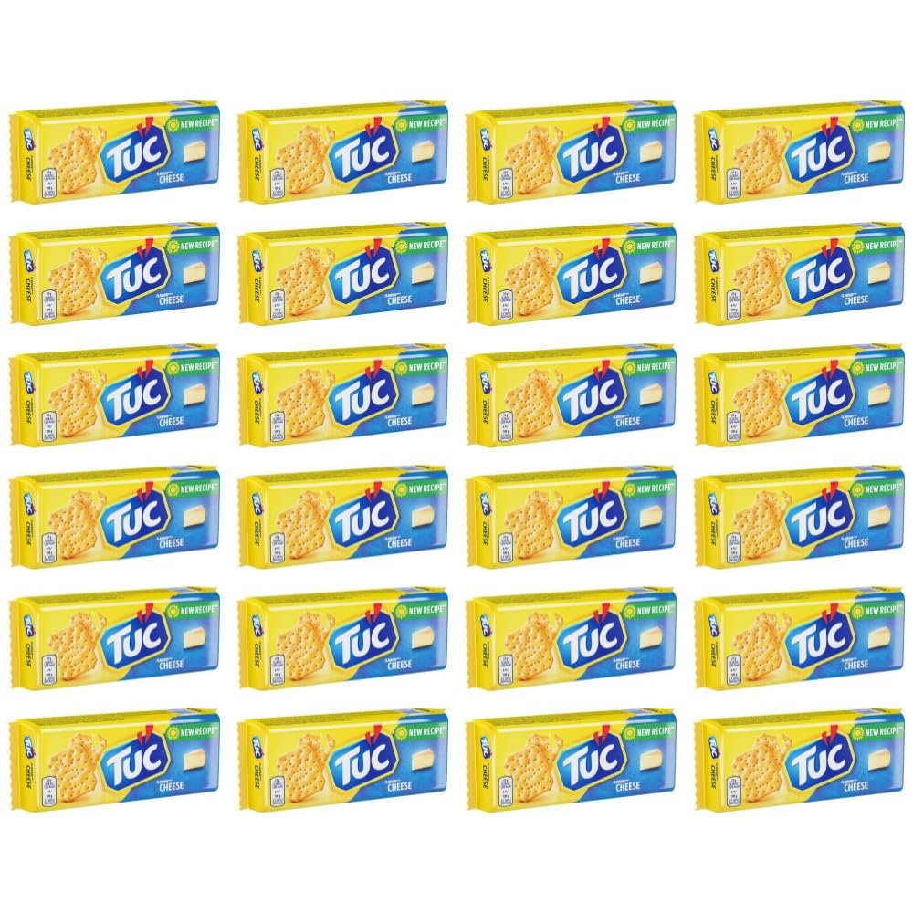 Tuc Biscuit Cracker Light Crunchy Oven Baked Biscuits Cracker 100g | FabFinds Mug (24 Pack, Cheese)