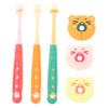 IWOWHERO 3pcs Boys and Girls Toothbrushes Boy Girl Toothbrushes Years Old Tooth Cleaning Brush view 1