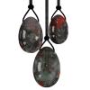 Yoni Egg Natural Jade Bloodstone for Kegel Exercise(1 Undrilled-Medium) view 2