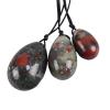 Yoni Egg Natural Jade Bloodstone for Kegel Exercise(1 Undrilled-Medium) view 3