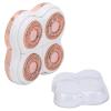 Electric Hair Remover Body Shaver Machine, Wet Dry Use Rose Gold Plated Replacement Head for Leg and Body, ABS Material view 1