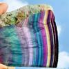 ZDVHOMCB room decoration 540G Natural Rainbow Fluorite Crystal Quartz Piece Stone Crystal Fluorite view 2