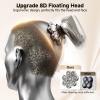 Guong 8D Head Shavers for Men, 7 in 1 Rotating Electric Shavers for Bald Men, Waterproof Wet/Dry Electric Razor Beard Grooming Kit with LED Display, Rechargeable Bald Head Razor view 3