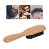 Beard Brush Reinforced Process Skin Wood Handle Hair Salon Tool, Beard Cleaning Tool for Safety Razor view 2