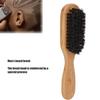 Beard Brush Reinforced Process Skin Wood Handle Hair Salon Tool, Beard Cleaning Tool for Safety Razor view 3