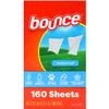 Bounce Dryer Sheets - Fresh Scent, Long-Lasting Softener for Tumble Dryer, Reduces Wrinkles, Softens Fabrics, Repels Lint and Hair (160 Count)