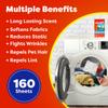 Bounce Dryer Sheets - Fresh Scent, Long-Lasting Softener for Tumble Dryer, Reduces Wrinkles, Softens Fabrics, Repels Lint and Hair (160 Count) view 3