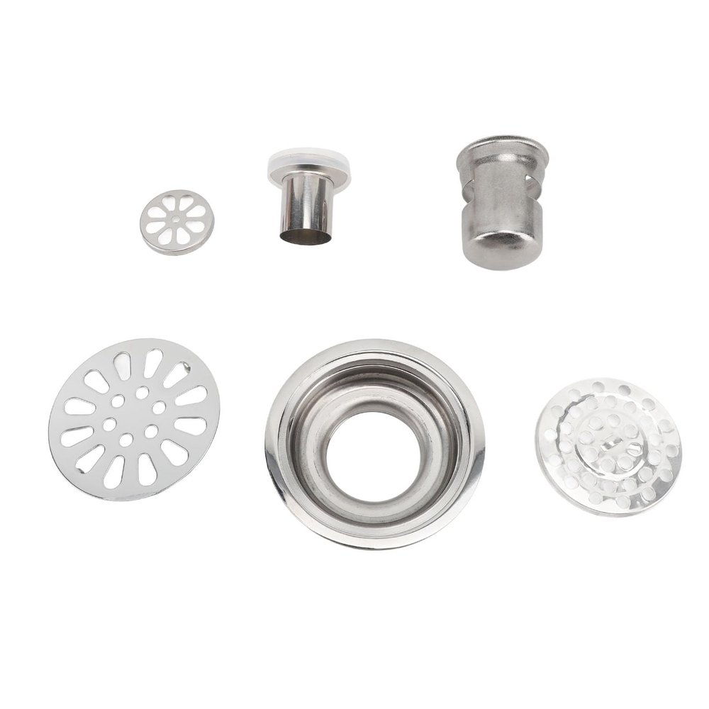 Glomora Floor Drain, 3.5 Inch Stainless Steel Odor Resistant Deep Water Sealing Round Shower Drain Kit for Kitchen Bathroom Balcony