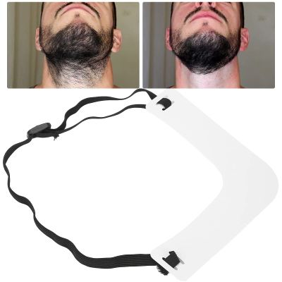 Men's Mustache and Beard Shaper: Plastic Neckline Trimming Guide for Perfect Shaping Ideal Tool for Styling and Trimming Beards