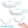 Flipped Warmth 2 Pairs False Teeth, Clip in Veneers Teeth Instant Veneers Dentures False Teeth Braces, Snap on Veneers Teeth Fake Teeth Top and Bottom, Whitening Veneers Teeth Set for Men Women view 3
