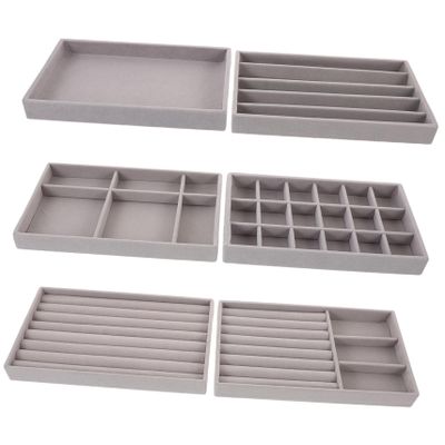1 Set Organizer 2 in 1 Bracelet Jewelry Display Case Jewelry Display Trays Flannel Ring Organizer - Jewelry Box Earrings Tray Jewelry Plate Bracelet/444