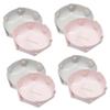 8 Pcs Multifunctional Storage Tray Letter Tray Document Holder Catch All Trays Bathroom Vanity Tray Trinket Dish Leather Key Holder Change Tray Travel Metal Cosmetic Console Table/415 view 1