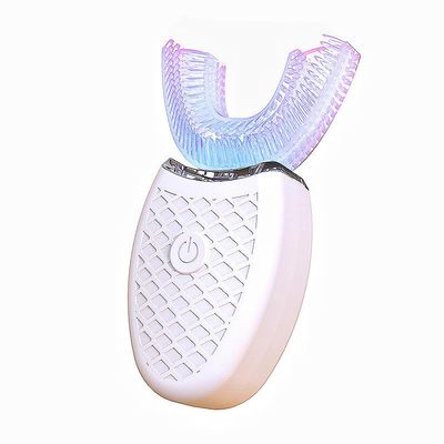 Electric Ultrasonic U-Shaped Toothbrush - 360 Mouth Cleansing, LED Light, Waterproof IPX7 Certified, 3 Cleansing Modes & Whitening