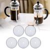 Chazcool 5PCS French Press Filter, French Press Replacement Filters, Stainless French Press Filter Screen for 600ml Coffee Pot Coffee Maker, 3in view 3