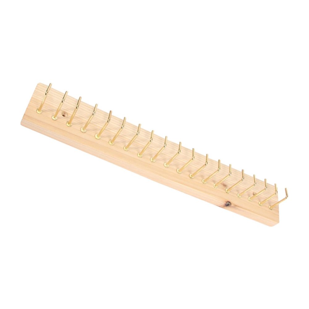 1pc Wall Hanging Jewelry Rack Necklace Holder Wall Jewelry Hook Wall Mounted Necklace Display Stand Earring Display Stand Hanging Earring Bar Earring Hanger Wooden Solid Wood Shelf/499
