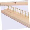 1pc Wall Hanging Jewelry Rack Necklace Holder Wall Jewelry Hook Wall Mounted Necklace Display Stand Earring Display Stand Hanging Earring Bar Earring Hanger Wooden Solid Wood Shelf/499 view 3