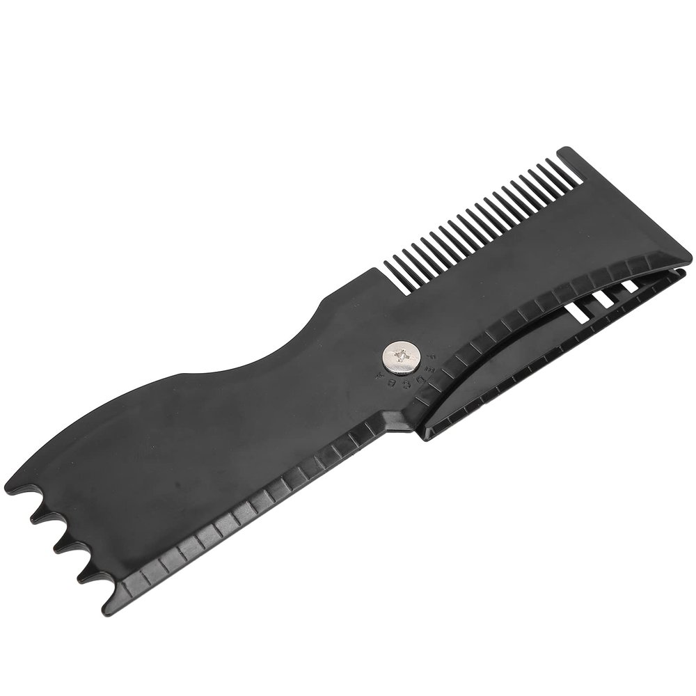 Men Beard Shaping Styling Tool Kit, Rotating Template for Precision Trimming of Hairline Neckline Goatee, Ideal Barber Pencil Lineup for Men, Perfect Grooming Shaper