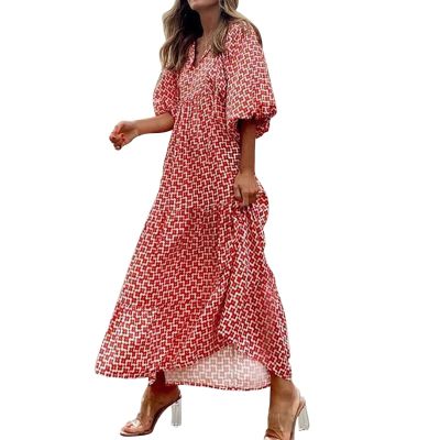 Women's Plus Size Mini Dress Black or Red XL Sleeveless High Waist Mesh with Pocket A-line Casual Chic Occasion Wear for Women Plus Size Easter Wedding Guest Dress