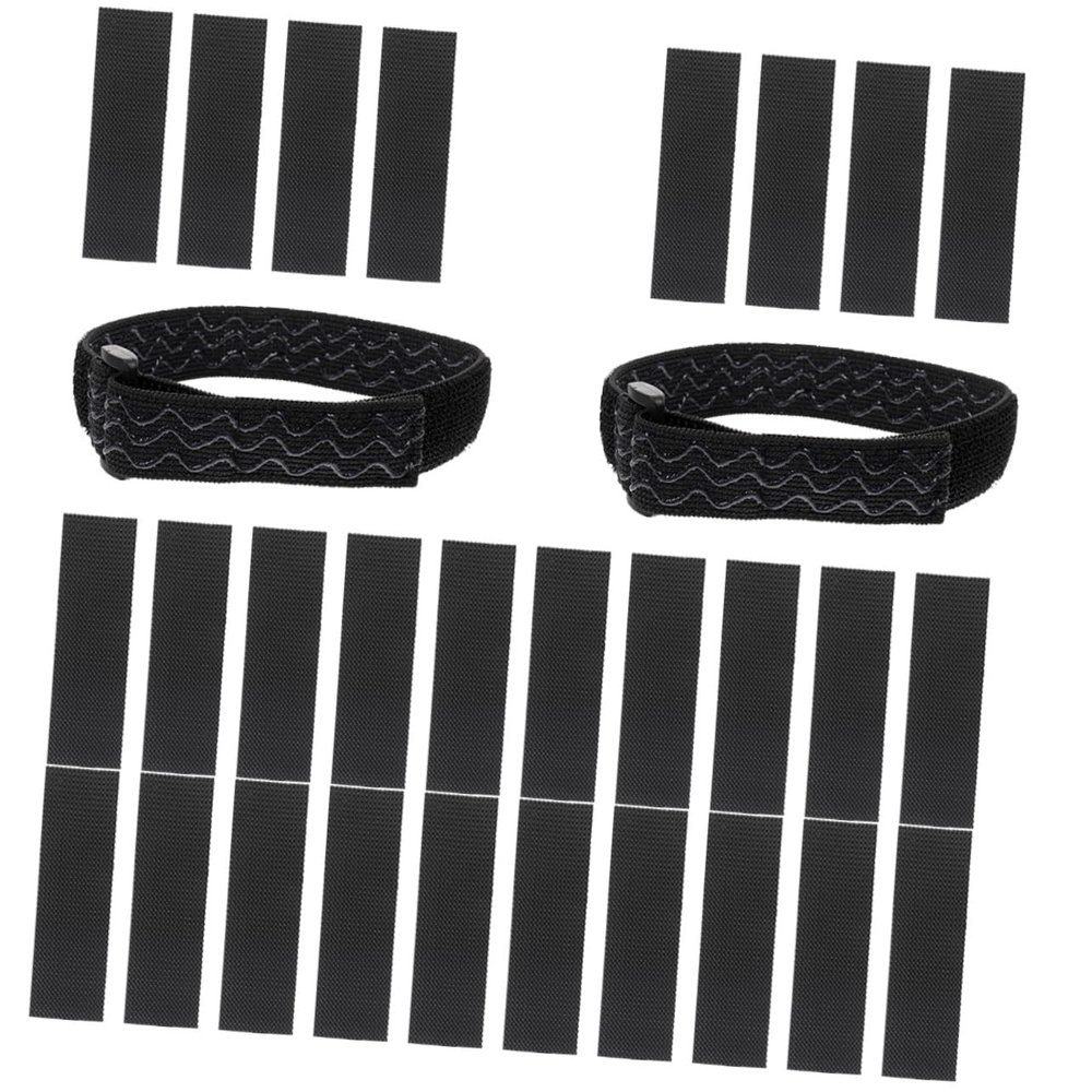 FRCOLOR Adjustable Anti-slip Boot Straps for Thigh High and Knee Boots 2 Elastic Bands and 28 Non-marking Fixing Pads for Secure Fit