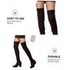 FRCOLOR Adjustable Anti-slip Boot Straps for Thigh High and Knee Boots 2 Elastic Bands and 28 Non-marking Fixing Pads for Secure Fit view 2