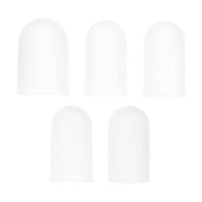 minkissy 5pcs Finger Cots Silicone Covers Breathable Non-Slip Insulated Cut-Resistant for Guitar Violin Piano Drum